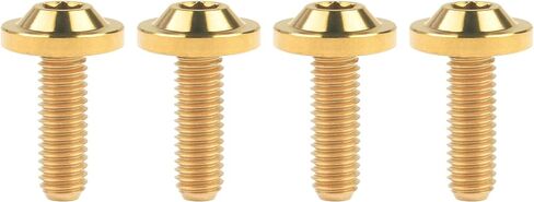 مسمار مسمار برأس توركس من التيتانيوم Ti M5x10 12 15 20 25 30 35 مم للدراجات النارية (M5x10mm، أسود) in Kuwait