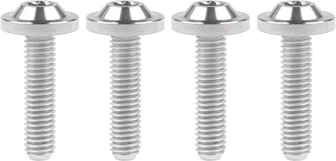 مسمار مسمار برأس توركس من التيتانيوم Ti M5x10 12 15 20 25 30 35 مم للدراجات النارية (M5x10mm، أسود) in Kuwait