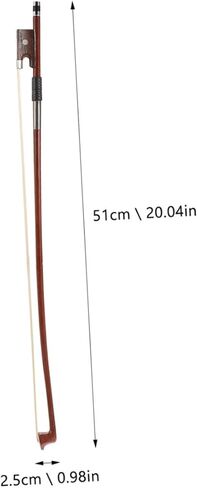 Vaguelly 2PCS الكمان العالمي القوس الموسيقي الكمان القوس مع شعر الحصان الكمان القوس القوس عصا الكمان القوس استبدال مكون أجزاء الأداة أداة استبدال الكمان القوس استبدال الموسيقى in Kuwait