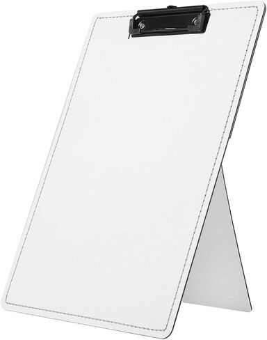 Easel Clipboard Desktop Document Holder for Typing Standing Clipboard for Desk, Holds Letter Size and A4 Size Documents, Folds Flat for Storage,9 x 13 inches (White) in Saudi Arabia