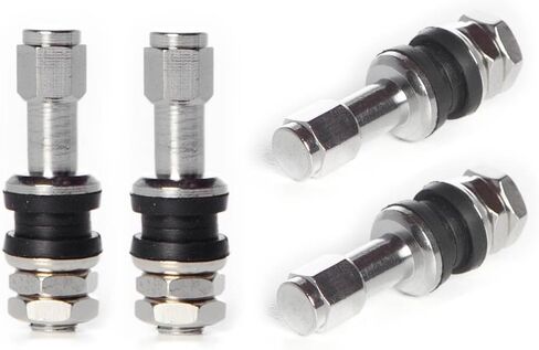 Circuit Performance VS43 Chrome Bolt-in Valve Stems 43mm (Set of 4) in Saudi Arabia