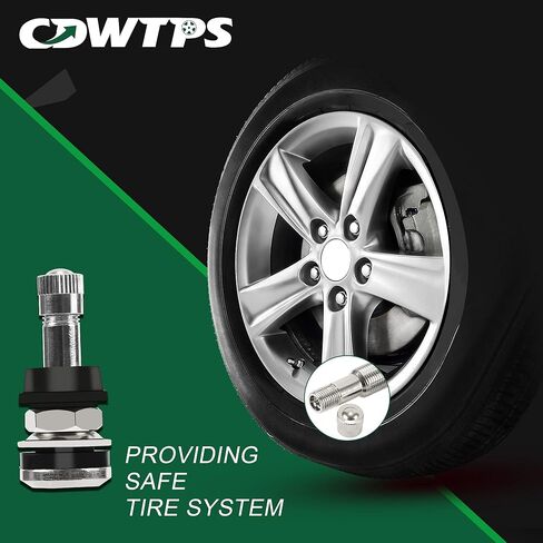 CDWTPS TR416 ساق الصمام المعدني للتركيب الخارجي يناسب فتحات حافة 0.453 و0.625 بوصة طويلة 1 1/2 بوصة (25 قطعة) in Saudi Arabia
