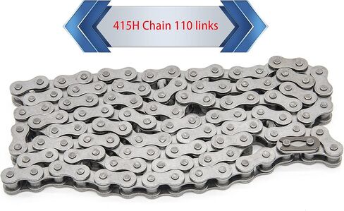 سلسلة دراجات بمحرك 415H 110L + قاطع سلسلة، متوافقة مع 49cc 60cc 66cc 80cc محرك ثنائي الشوط للدراجة شديدة التحمل وأجزاء سباق عالية الطاقة in Kuwait