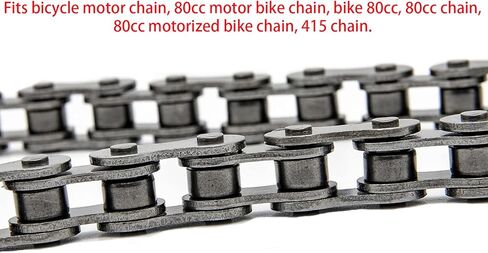 سلسلة دراجات بمحرك 415H 110L + قاطع سلسلة، متوافقة مع 49cc 60cc 66cc 80cc محرك ثنائي الشوط للدراجة شديدة التحمل وأجزاء سباق عالية الطاقة in Kuwait
