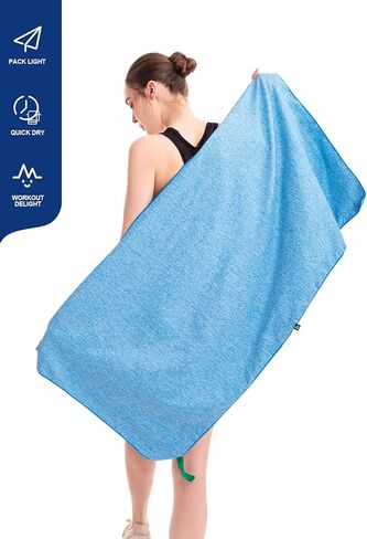 DARCHEN [5 Pack Gym Towels Accessories for Men, Quick Dry Sweat Towel for Workout Tennis Sports Exercise, Microfiber Silver Ion Towels Compact & Absorbent in Kuwait
