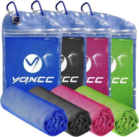 4 عبوات من مناشف التبريد YQXCC (40 بوصة × 12 بوصة) منشفة باردة، منشفة باردة، منشفة ثلج باردة ناعمة قابلة للتنفس من الألياف الدقيقة للرياضة واليوجا والجولف وصالة الألعاب الرياضية والتخييم والجري واللياقة البدنية والتمرين والمزيد من الأنشطة in Saudi Arabia