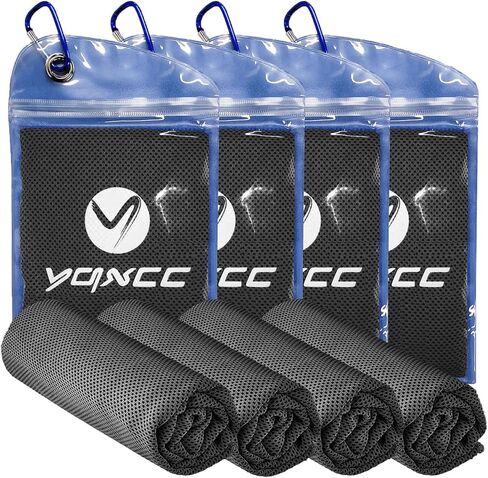 4 عبوات من مناشف التبريد YQXCC (40 بوصة × 12 بوصة) منشفة باردة، منشفة باردة، منشفة ثلج باردة ناعمة قابلة للتنفس من الألياف الدقيقة للرياضة واليوجا والجولف وصالة الألعاب الرياضية والتخييم والجري واللياقة البدنية والتمرين والمزيد من الأنشطة in Saudi Arabia