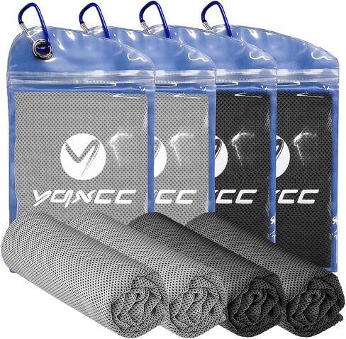 4 عبوات من مناشف التبريد YQXCC (40 بوصة × 12 بوصة) منشفة باردة، منشفة باردة، منشفة ثلج باردة ناعمة قابلة للتنفس من الألياف الدقيقة للرياضة واليوجا والجولف وصالة الألعاب الرياضية والتخييم والجري واللياقة البدنية والتمرين والمزيد من الأنشطة in Saudi Arabia
