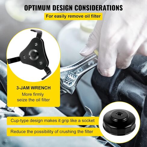Oil Filter Socket Set, 30 Pcs, Steel, Black, 3-Jam Wrench in Saudi Arabia
