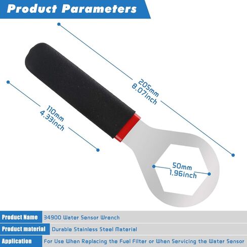مفتاح مستشعر مياه احترافي، مفتاح فلتر الوقود، يعمل مع شاحنات رام 2013-2017 مع محرك الكمون 6.7، يحمي صامولة المستشعر، سهل الإحضار in Kuwait