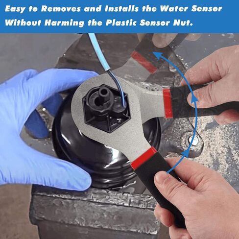 مفتاح مستشعر مياه احترافي، مفتاح فلتر الوقود، يعمل مع شاحنات رام 2013-2017 مع محرك الكمون 6.7، يحمي صامولة المستشعر، سهل الإحضار in Kuwait