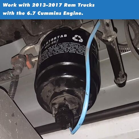 مفتاح مستشعر مياه احترافي، مفتاح فلتر الوقود، يعمل مع شاحنات رام 2013-2017 مع محرك الكمون 6.7، يحمي صامولة المستشعر، سهل الإحضار in Kuwait