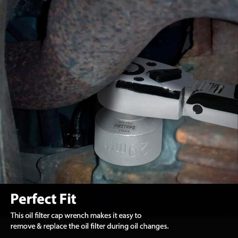 مفتاح فلتر زيت FIRSTINFO F3546LR 3/8 بوصة 90.2 مم 15 مزمار، متوافق مع Land Rover & Jaguar - يناسب محركات الغاز 3.0L و5.0L in Kuwait
