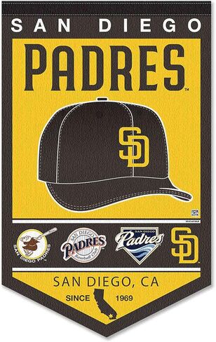 San Diego Padres Heritage History Banner Pennant in Saudi Arabia