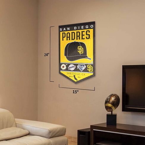 San Diego Padres Heritage History Banner Pennant in Saudi Arabia