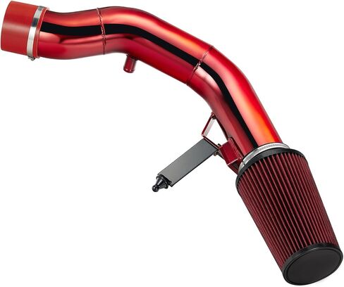مجموعة مدخل الهواء البارد SPELAB لسيارة Ford 2003-2007 Ford 6.0L Powerstroke Diesel F250 F350 F450 F550 (أحمر) in Kuwait