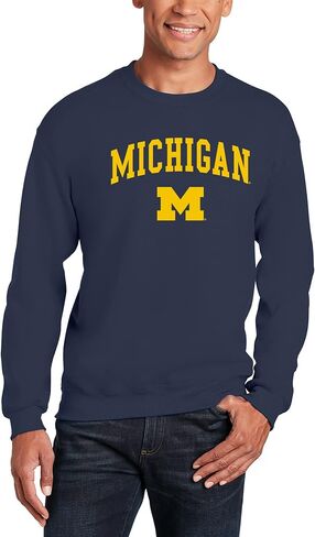 UGP Campus Apparel NCAA Arch Logo, Team Color Crewneck, College, University in Saudi Arabia