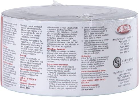 شريط Lippert Alphabond TPO لأسطح RV in Kuwait