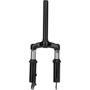 Electric Scooter Spring Fork, Black Paint Spraying Front Fork Shock Absorber Suspension RustResistant Reduce Vibration for 10 Inch Wheels