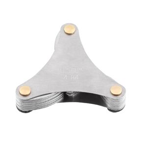 51pcs Thread Gauge, America SAE Stainless Steel Thread Pitch Gauges, Gauge Measuring Tool Pitch Gauge for Industrial Measurement
