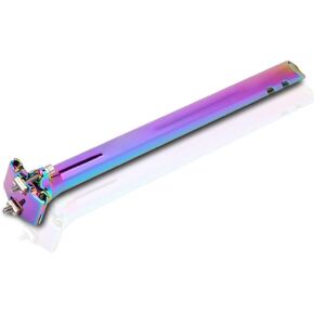 Bike Seatpost,CNC Aluminum Alloy 400MM Bike Seatpost with Adjustable Clamp Mountain Bike Saddle Post Tube for MTB Road Bike BMX(27.2x400)