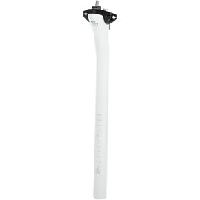 1 Pc Bike Seat Posts 25.4x350mm Bike Saddle Post Seat Tube Universal Lightweight Carbon Fiber White