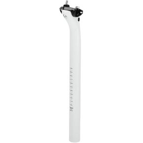 1 Pc Bike Seat Posts 31.6x350mm Bike Saddle Post Seat Tube Universal Lightweight Carbon Fiber White