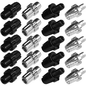 10 pcs 10mm M10 +10 pcs 7mm M7 Bike Brake Handle Lever Fastener Adjusting Barrels Screws Bolt MTB Bicycle Aluminium Alloy for Mountain Bike Road Bike Silver Black