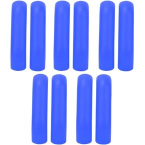 Bicycle Brake Levers Sleeve,Silicone Mountain Road Bike Brake Lever Protector Anti Skid Brake Handle Cover Powersports Brake Levers for Road Mountain Bikes,5 Pair(Blue)