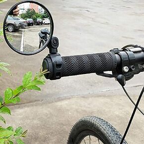 Bike Mirror, 360? Rotatable Mirrors for Handlebars, Wide Angle Convex Bike Mirrors Handlebar Rearview Mirror Bike Mirrors for Handlebar Mount Mountain Road Adult Bike Cycling(1pc)