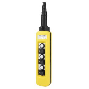 Crane Hoist Control Hoist Crane Push Button Switch A671 6 Buttons Crane Pendant Control Station UP Down Left Right Forward, Pushbutton Switches