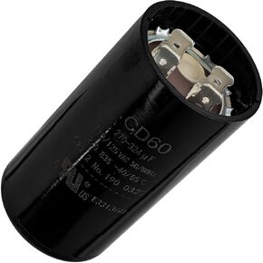 Original Version 270-324 Mfd uF 110-125VAC Round Motor Start Capacitor 50/60 Hz AC Electric Replacement Part by Blue Stars - Lifetime Up to 10.000 Hours