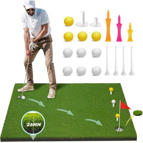 Premium Golf Hitting Mat – Multi-Use 5x4 ft Golf Mat for Indoor & Outdoor – Ideal for Swing, Chipping, and Putting – Durable, Non-Slip, Skill Levels Great for Practice and Improvement
