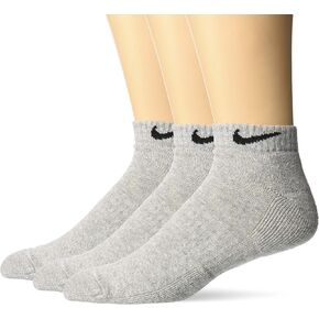 Nike Mens Everyday Cotton Cushioned Low 3 Pair Training Socks Size XL (12-15) - Grey