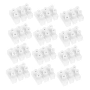 50pcs Three-Position Terminal Barrier Strip Terminal Block 3-Positions Pre-Insulated Terminals Wire Connector Terminals Connector Terminal Connector Blocks Terminal Blocks