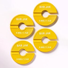 Micro Plates. 0.5 KG Weight Plate, x4 Pieces, Fractional Weight Plates, Dumbell Weights, Kettlebell weights Training.