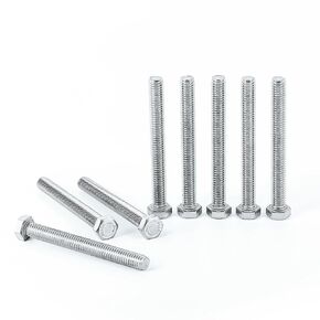 5/16-18 x 1"（25PCS） Hex Head Screw Bolt, Fully Threaded, Stainless Steel 18-8（304）, Bright Finish Hexagon Bolt,Coarse Thread UNC by KATUNA