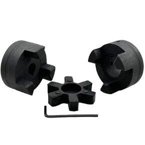 1/2" to 7/8" L090 Flexible 3-Piece L-Jaw Coupling Coupler Set & Rubber Spider for Log Wood Splitter,Multi-Flex Couplings L090-1/2-7/8