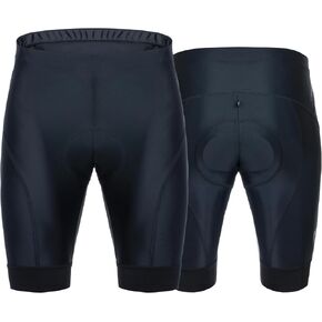 GW Bicycles Men's Cycling Shorts, Bicycle Riding Padded Shorts, Non-Slip Elastic Band, Slim Fit, Perfect for Indoor Cycling