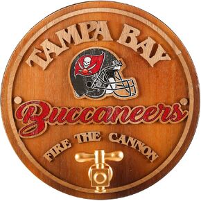 FOCO Tampa Bay Buccaneers NFL Keg Tap Sign