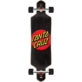 Santa Cruz Classic Dot Drop Thru Cruiser Skateboard, 9"x36"