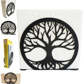 Napkin Holder, Cocktail Napkin Holder for Table, Napkin Holders for Paper Napkins, Paper Napkin holder, Napkin dispenser, for cloth napkins, Farmhouse Napkin Holder (4.7"L x 4.1"H x 1.6"W)
