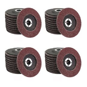 40 PCS Flap Discs Sand Grinder Discs, 4.5 Inch 40/60/80/120 Grit Grinding Discs, Assorted Sanding Wheel, Aluminum Oxide Abrasives Sanding Disc for Paint Removal