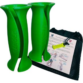 Bandle™ - True Ergonomic Handles for Resistance Bands | Unleash The Full Potential of Pain-Free, Full-Body Workouts | Durable & Comfortable for High-Intensity Training (2 Handles)