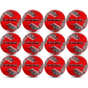 Vizari Youth Soccer Ball - Football for Boys and Girls with Durable TPU Construction for Indoor and Outdoor Play - Soccer Ball Perfect for Training and Matches (Pack of 1,6 & 12)
