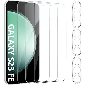 [3+3 Pack] Screen Protector for Moto G Stylus 5G 2022 with 3 Pack Camera Lens Protector, HD Clear Tempered Glass Film, Anti Scratch, 9H Hardness, Touch Sensitive, Bubble Free