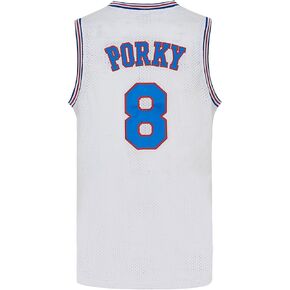 FINKLE Mens #8 Basketball Jersey for 90s Hip Hop Party Costume