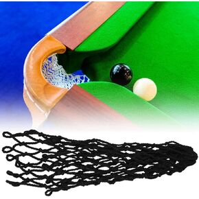 Acouto 6PCS Set Net Pocket Long Service Life Billiards Table Pocket for Billiards Pool Table Pockets Replacement Felt Leather Net Pocket Billiard Snooker Billiards Hollow Out Black