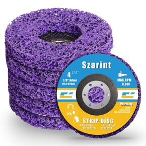 5 Pack Strip Discs 4-1/2" x 7/8" Stripping Wheel Rust Remover Wheel for Angle Grinder - Clean and Remove Paint, Rust, Welds, Oxidation