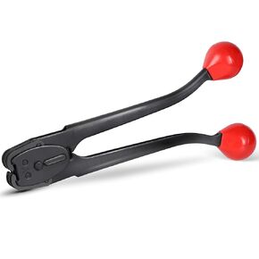 Sealer&Crimper Tool - 5/8" Metal Banding Strapping with High Strength Sealing Action & Double Notched Front Action & Harden Steel for Heavy Duty High Tensile Pallet Packing